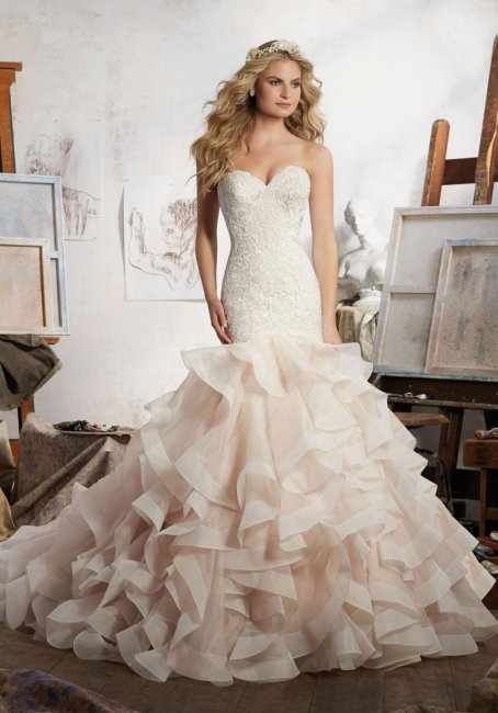 Свадебное платье из органзы