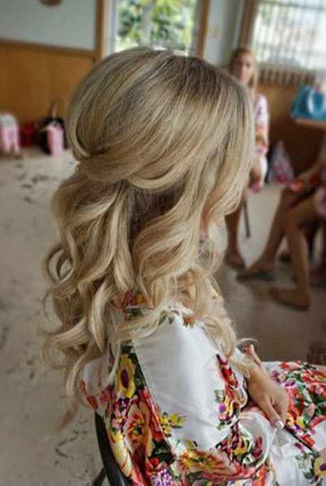Свадебная прическа на длинные волосы