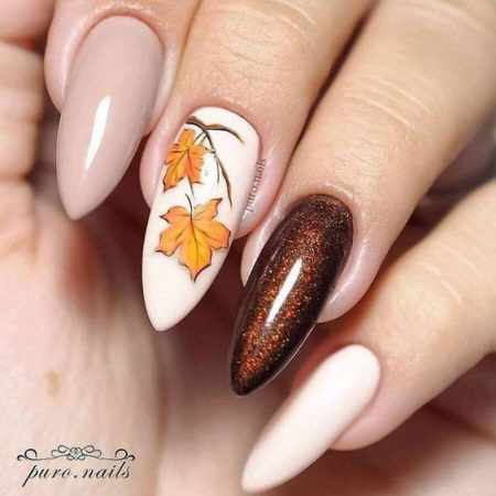 Фото маникюра осень на короткие и длинные ногти