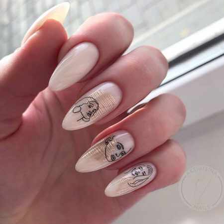 Дизайн ногтей в стиле поп-арт