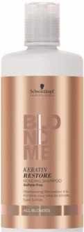 Шампунь-бондинг Кератиновое восстановление для всех оттенков блонд Schwarzkopf Professional Blondme Keratin Restore Bonding Shampoo