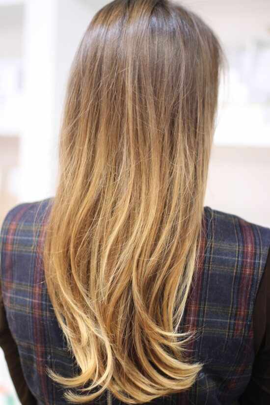 Мелирование на длинные русые волосы