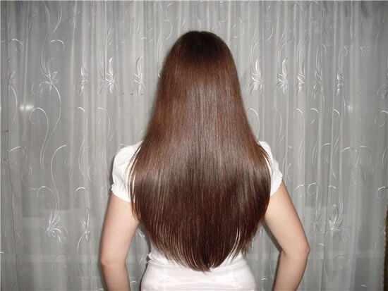 стрижка полукругом на длинные волосы